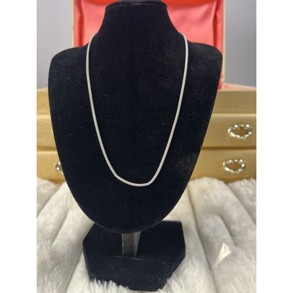 Vintage Sterling Silver 925 Popcorn Chain 16
